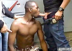 Police rigid fuck-fest homo video Shoplifting leads to rump fucking