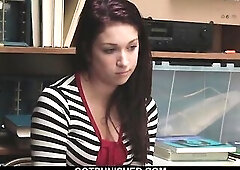 Shoplyfter Naiomi Mae Caught Stealing Underware & Drilled - Case No. 8596425