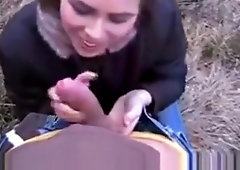 Amateur German Outdoor Blowjob