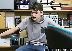 Skinny shoplifting teenage twink