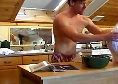 Next Door Male: Eating Bagels And Wanking Off