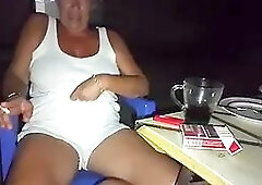 A neighbor fucked me on the street and in the kitchen in a cafu00e9