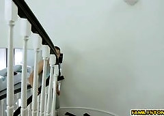 Vannas stepbro comes over to her room to put some suntan lotion on her and the seduction begins Soon they are in the house and he is sticking his hotd