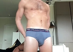 Sensual redhead gives a tantalizing handjob after intense urethral sounding, leading to three explosive ruined ejaculations.