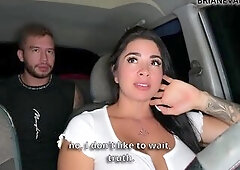 ASMR CLOSE UP - Silvana Lee screws Brian Evansx in the car