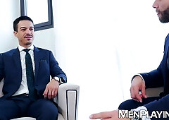 Latino Diego Reyes and Jonathan Miranda mutually breed raw and deep