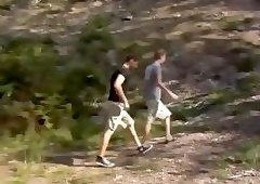 Horny Teen Guys Outdoor Banging