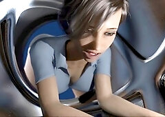 Adult game featuring a busty mummy in a visual novel