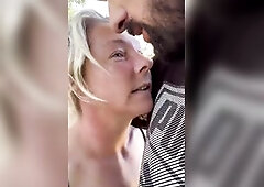 My Mrs made my dick semi in the park