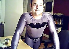 Keenan Batman Strips and Shoots a Load