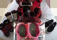 Gay motocross, leather, cum boot