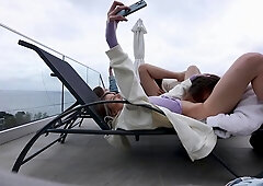 Met the neighbors and participated in a creampie orgy in a public place - The Lymia