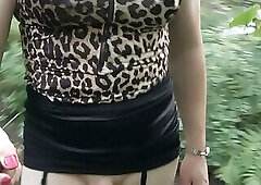 Small cock Hollycd1 no panties on out for a walk