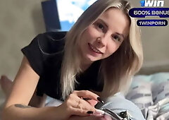 Homemade Blowjob and a Lot of Saliva