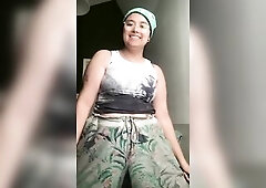 Trans Tomboy Plays with their Breasts