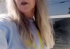 Locked out in a Thong