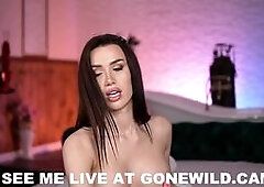 Sexy Brunette Nude Tease on Live Webcam Show