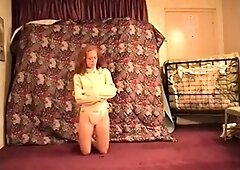 Tricked into and trapped in a straitjacket