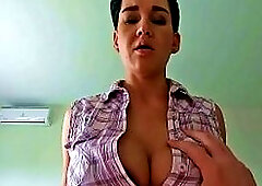 My stepmother realizes that I cum inside her.