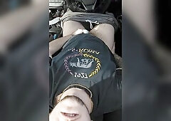 Recent Trans Chap Boy Groaning ASMR (Car Cum)