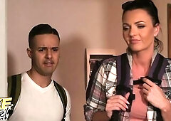 Fake Hostel Cheating Boyfriend Screws Backpacker With Girlfriend In Next Room