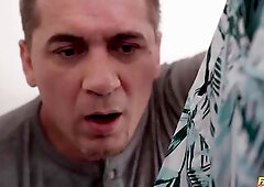 Clea Gaultier is sucking a sexually excited stranger's punk hard wang, in advance of having sex with him