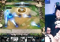 Femboy (neko) masturbating, haha Gameplay TFT, En Directo - [CrossGameplay]