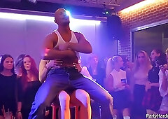 Sexy girls went to a local club to dance and fuck strangers, all night long