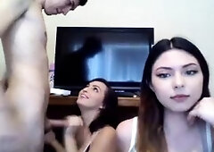 Webcam teens threesome party