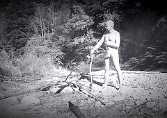 Fapping my dickie outdoor