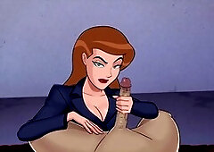 Big tits in uniform, dc superhero