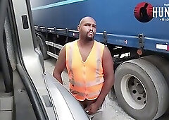 trucker crashing in the yard