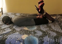 Selfbondage Hogcuffed Vibed N Orgasm Denied