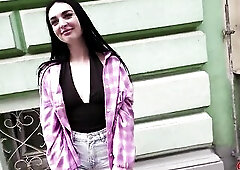 GERMAN SCOUT - Multiple Climax for slender Teen Adelina Jameson by Pick Up Casting Screw