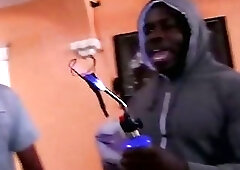 Ebony college frat inition with blowjobs for thick black cock