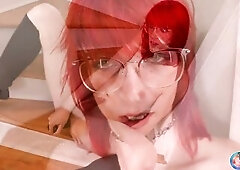 GROOBYGIRLS - Fae Pines Steps Into Her Anal Masturbation