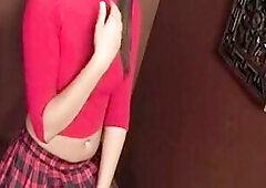 Brunette hair mother I'd like to fuck Widens Cunt and Sucks Gloryhole Penis