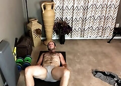 Workout idol Adam Castle with a focus on ass and fart JOI