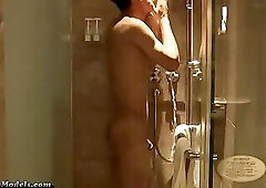 Fit Chinese Guy Roped Milked