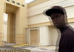 Fair cock sucked by black