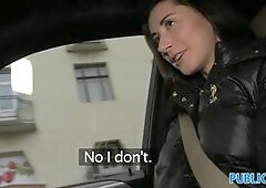 PublicAgent Sex in the car with a hitch hiker