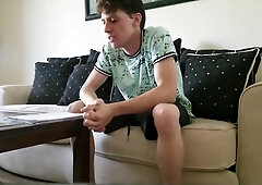 Rion King - Almost Gets Caught Jerking Off In The Living Room