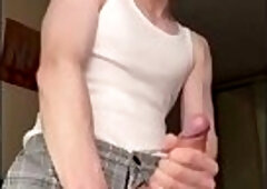 Straight Jock Pounds A Fucking Sleeve With A Creamy Cumshot