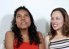 Two German brunettes love rimjobs and play