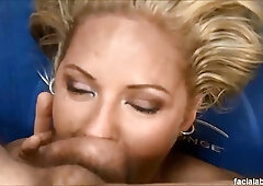 Hot blonde MILF in stockings Zoe Holloway gets anally pounded balls deep