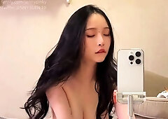 Busty Asian Babe Needs Two Big Cocks