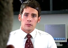 TheGayOffice.com - Tyr Alexander & Jackson Lawless domination butt fucking