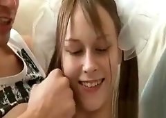 Romantic Beata teasing her boyfriends horny cock