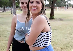 Skylar and Desiree are sugary-sweet nymphs who like to caress each other and make out