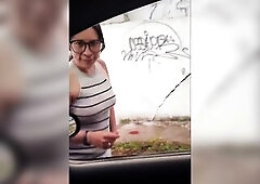 POV beautiful Latin chick with large breasts real homemade